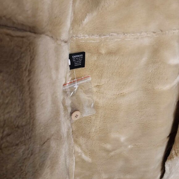 Express Tan Suede Coat - S - Picture 3 of 8